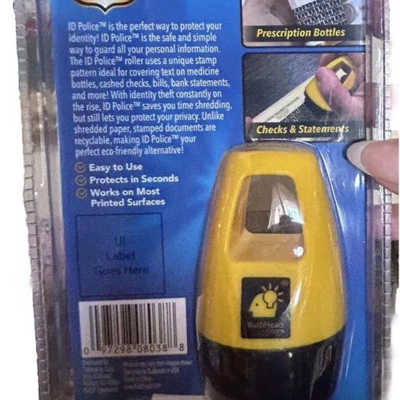 Great Gift!! 🎁Help Stop Identity Theft ID Guard Stamp Roller - Picture 2 of 2